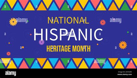National Hispanic Heritage Month Poster Card Banner And Background