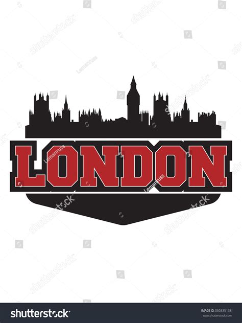 London City Concept Logo Label Word Stock Illustration 330335138