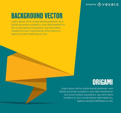 Origami Banner Or Cover Vector Download