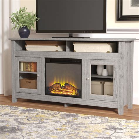 Darby Home Co Isabel Highboy 58 Tv Stand With Fireplace And Reviews