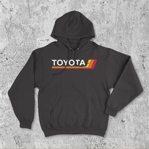 Toyota Classic Heritage Stripes Logo Hoodie Hooded Sweater Sweatshirt