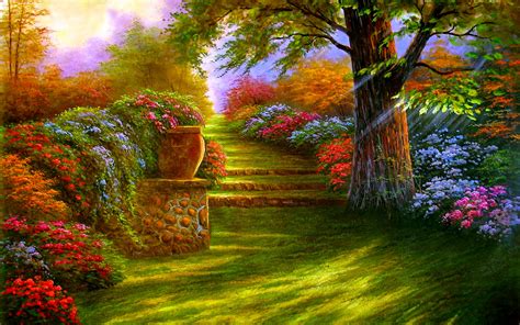 Full Hd Garden Wallpaper Nature Flower Garden Background 2560x1600