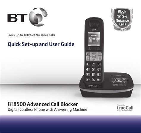 Bt 8500 Digital Cordless Phone With Advanced Call Blocker