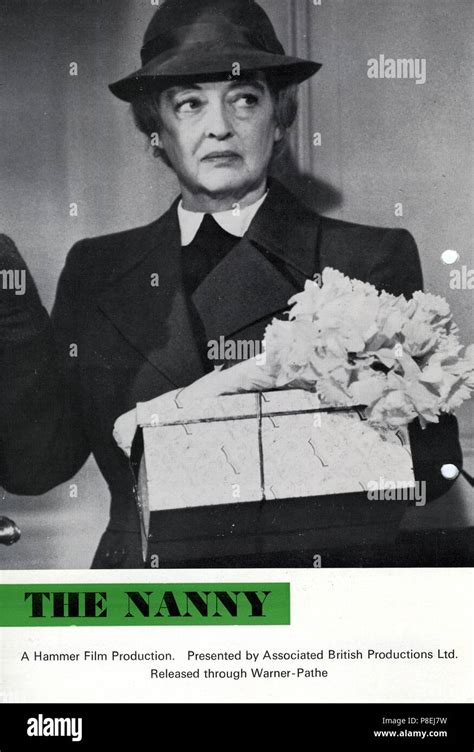 The Nanny 1965 Bette Davis Publicity Information Date 1965 Stock