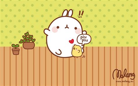 You can install this wallpaper on your desktop or on your mobile phone and other gadgets that support wallpaper. Reino Kawaii: Molang Wallpapers