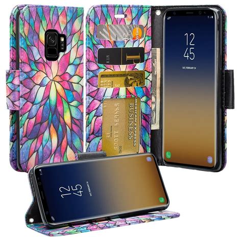 Galaxy S9 Case Samsung Galaxy S9 Phone Cases Flip Folio Kickstand