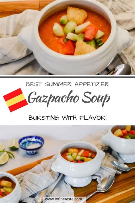 Soup In White Bolls Gazpacho Soup Gazpacho Recipe Summer Soup