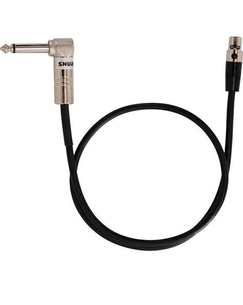 Shure Wa304 14 Inch Right Angle Guitar Cable To Ta4f 4 Pin Mini Xlr Connector For Shure