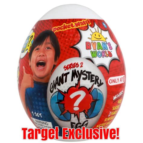 Pocket Watch Ryans World White Series 2 Giant Mystery Egg Surprise