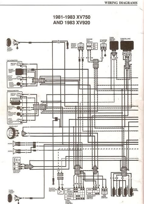 1982 Yamaha 750 Virago Wiring Diagram