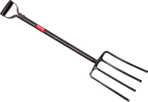 Tabor Tools J59a Steel Digging Fork Heavy Duty 4 Tine Spading Fork