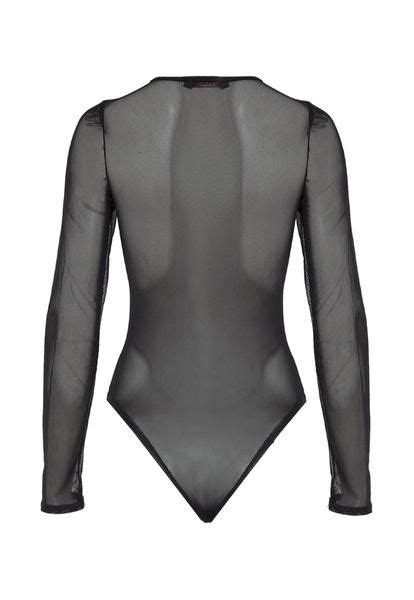 sheer mesh longsleeve bodysuit flower design seductive bodysuit sheer mesh fabric with long