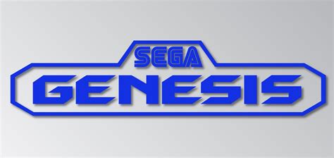 Sega Genesis Logo Decal Sticker Bumper Sticker Vinyl Decal