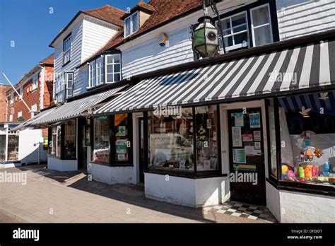 England Kent Tenterden High Street With Chemist´s Shop And Florist