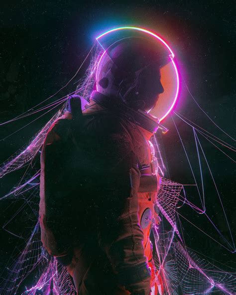 Neon Astronaut Wallpapers Top Free Neon Astronaut Backgrounds