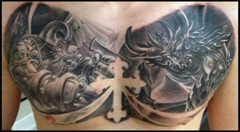 Good Vs Evil Tattoo Chest Best Tattoo Ideas