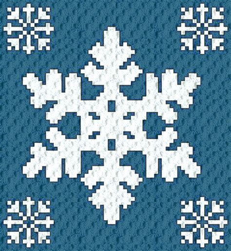 Crochet Pattern Snowflake Blanket C2c Crochet Pattern Afghan Etsy Polska