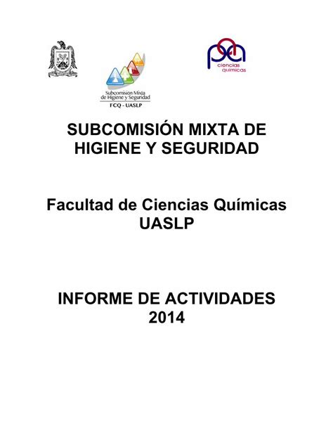 Pdf Subcomisi N Mixta De Higiene Y Seguridad Facultad De