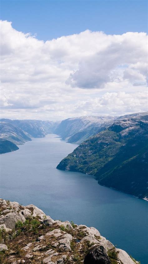 Обои Норвегия 5k 4k река горы облака Norway 5k 4k Wallpaper