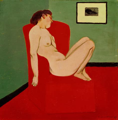 Nude Feminino Sentado Felix Edouard Vallotton