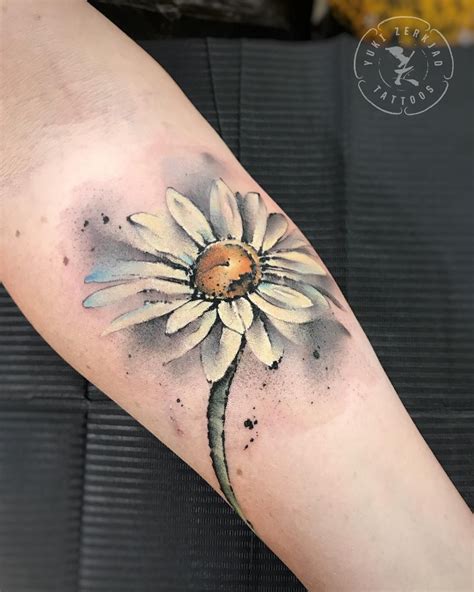 30 Ink Wash Watercolor Tattoos By Yuki Zerkjad Flower Wrist Tattoos