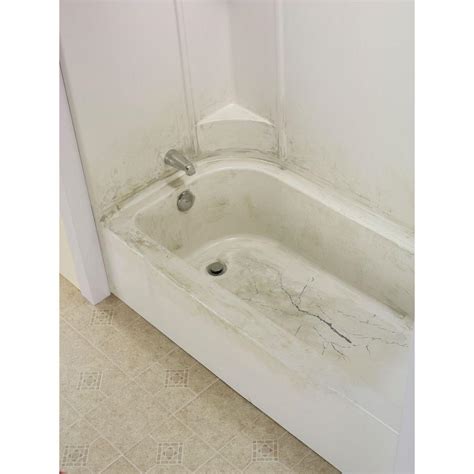 There's a quick fix for that. Shower Bathtub Floor Crack Leak Damage 16 in. x 40 in ...
