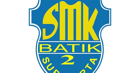 The resolution of image is 699x696 and classified to laughing smiley face, smiley love, crying smiley. Logo SMK Batik 2 Surakarta Vector Cdr & Png HD | GUDRIL LOGO | Tempat-nya Download logo CDR