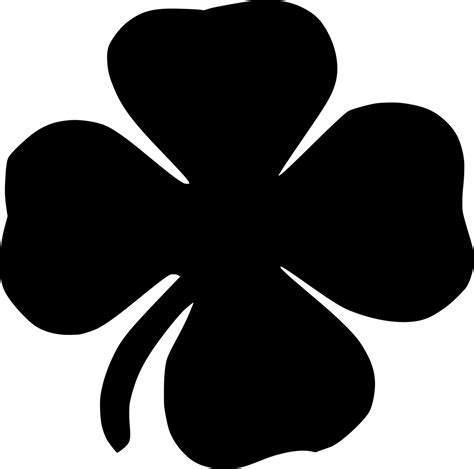 Svg Shamrock Four Leaf Trefoil Lucky Free Svg Image And Icon Svg Silh