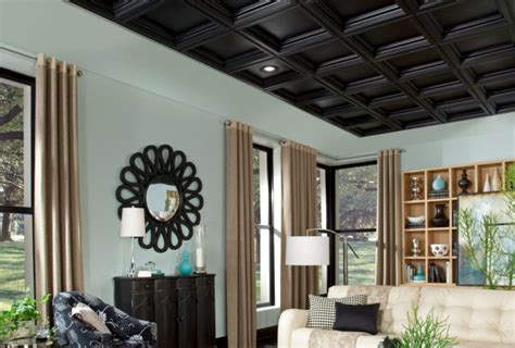 The classic coffered design of these rigid pvc panels from armstrong provides a decorative ceiling option at a fraction of the cost of custom ceiling work. Coffered Ceiling | Ceilings | Armstrong Residential