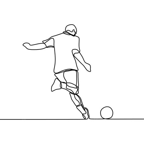 Easy Kicking A Soccer Ball Drawing Derbyann