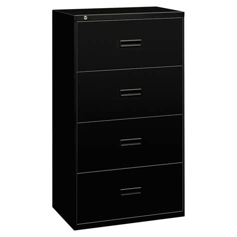 Bid history for hon cream lateral four drawer file cabinet auction start date: Hon 434LP Basyx 400 Series Black Steel Four Drawer Lateral ...