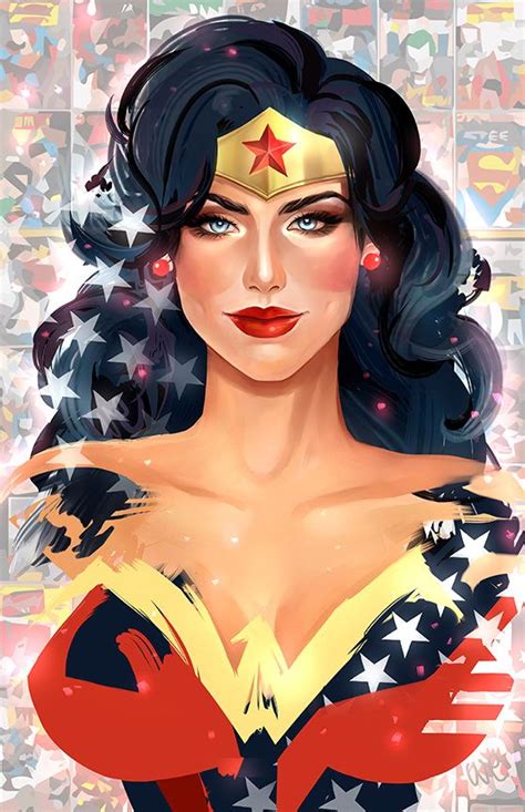 The Ladies Of Dc And Marvel Comics By Whitney Jiar Wonder Woman Wonder Woman Art Superman