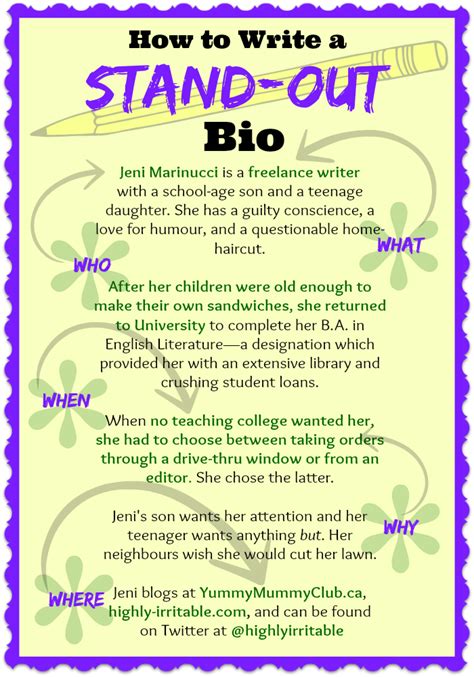 How To Write A Bio That Stands Out Writing A Bio Writing A Biography