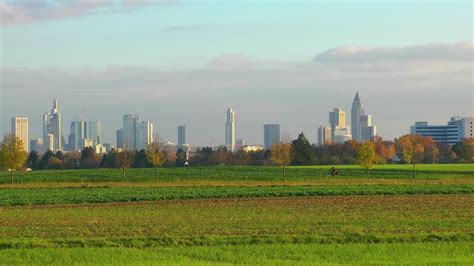 City Buildings Seen From Fields In The Countryside Free Stock Video