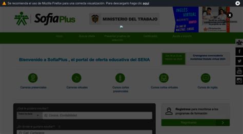 Oferta Senasofiaplus Edu Co Portal De Oferta Educativa SEN
