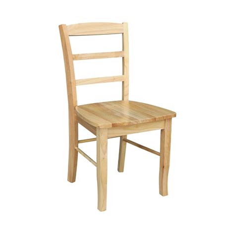 International Concepts Madrid Natural Wood Dining Chair Set Of 2