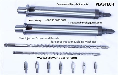 Fanuc Injection Screws Barrels Cylinders Screw Tips Nozzles And