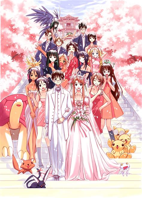 Download Love Hina Keitaro Naru Wedding Wallpaper