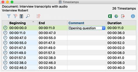Timestamps to Link Transcripts with Sound | MAXQDA