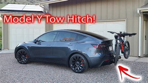 First Production Tesla Model Y With Tow Hitch Install Guide Youtube