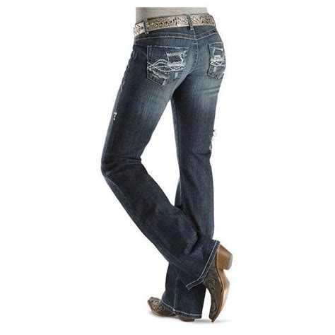Embellished To Perfection Cowgirl Tuff Filly Jeans Medium Denim Wash