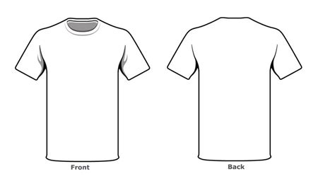 Blank Tshirt Template Front Back Side In High Resolution Hd