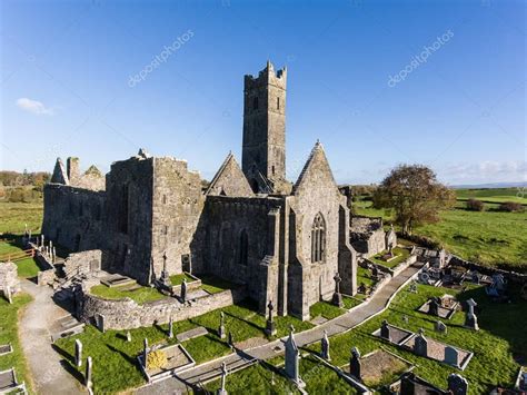 World Famous Irish Public Free Tourist Landmark Quin Abbey County