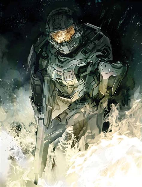 Master Chiefs Evolution The Concept Art Of Halo 4 Halo Master