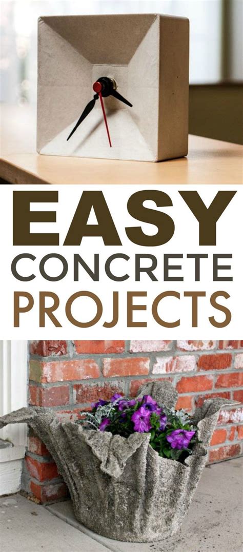 Easy Concrete Projects - A Little Craft In Your Day | Concrete diy