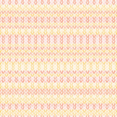 Seamless Ethnic Geometric Knitted Pattern Style Pink Orange Yellow