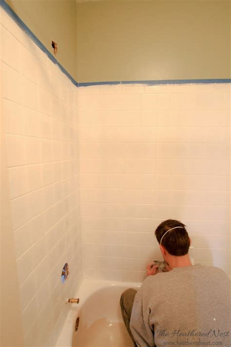 Outdated Tile Diy Update For Or Less It S Easy You Gotta Try This Asap Tub And Tile