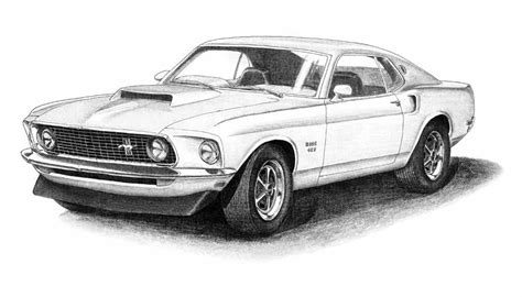 Dibujos De Mustang Gt