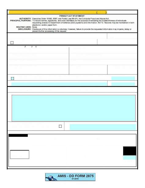 Dd Form 2875 ≡ Fill Out Printable Pdf Forms Online