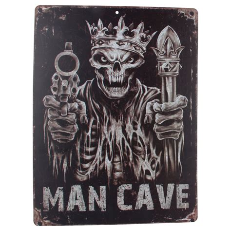 Sticker Skulls Guns Man Cave Vinyl Supercheap Auto
